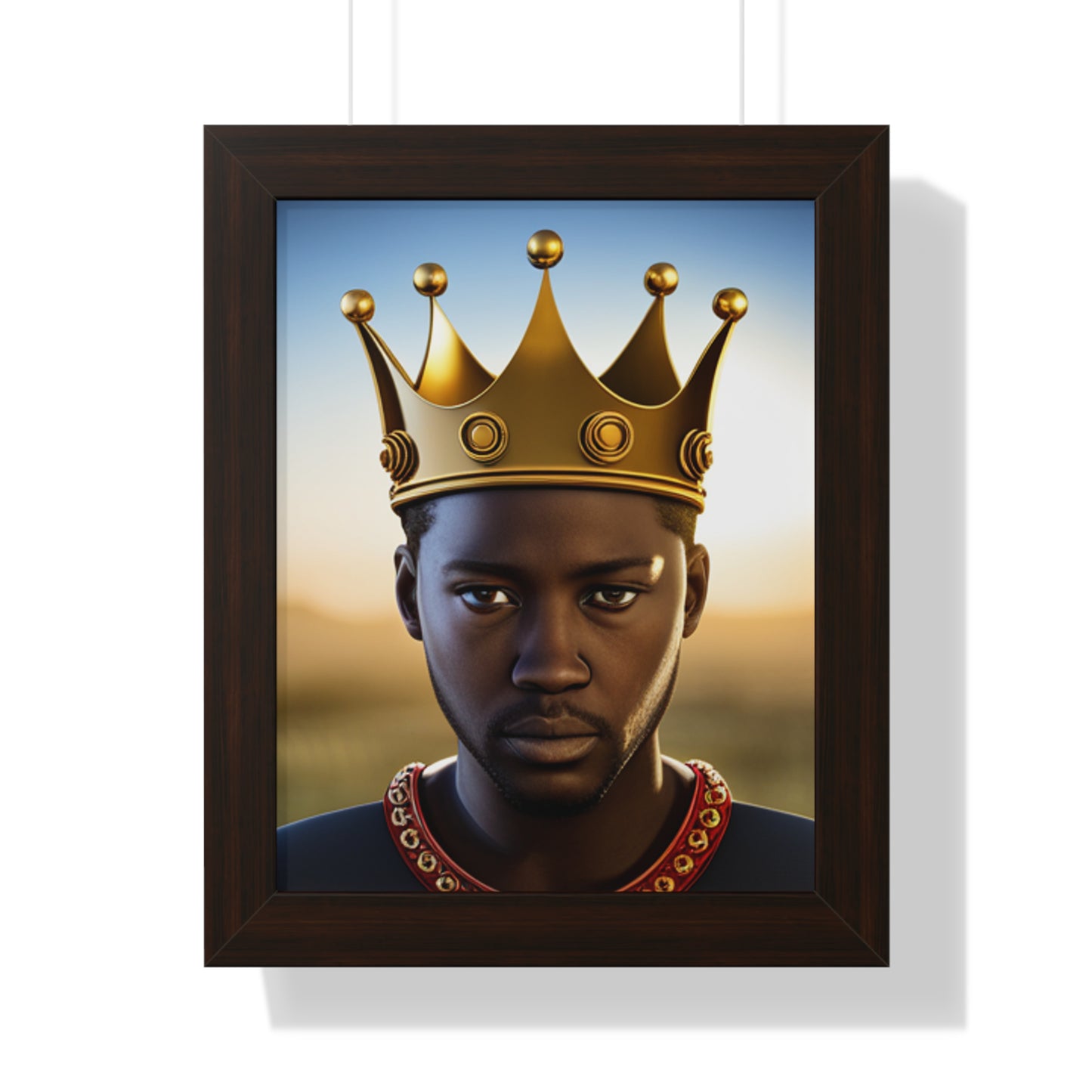 Royalty-African King Framed Vertical Poster