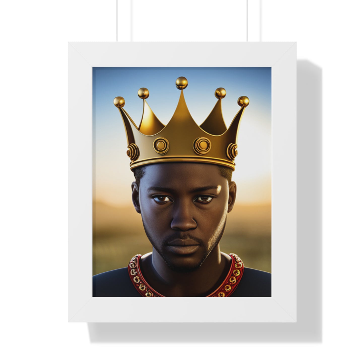 Royalty-African King Framed Vertical Poster