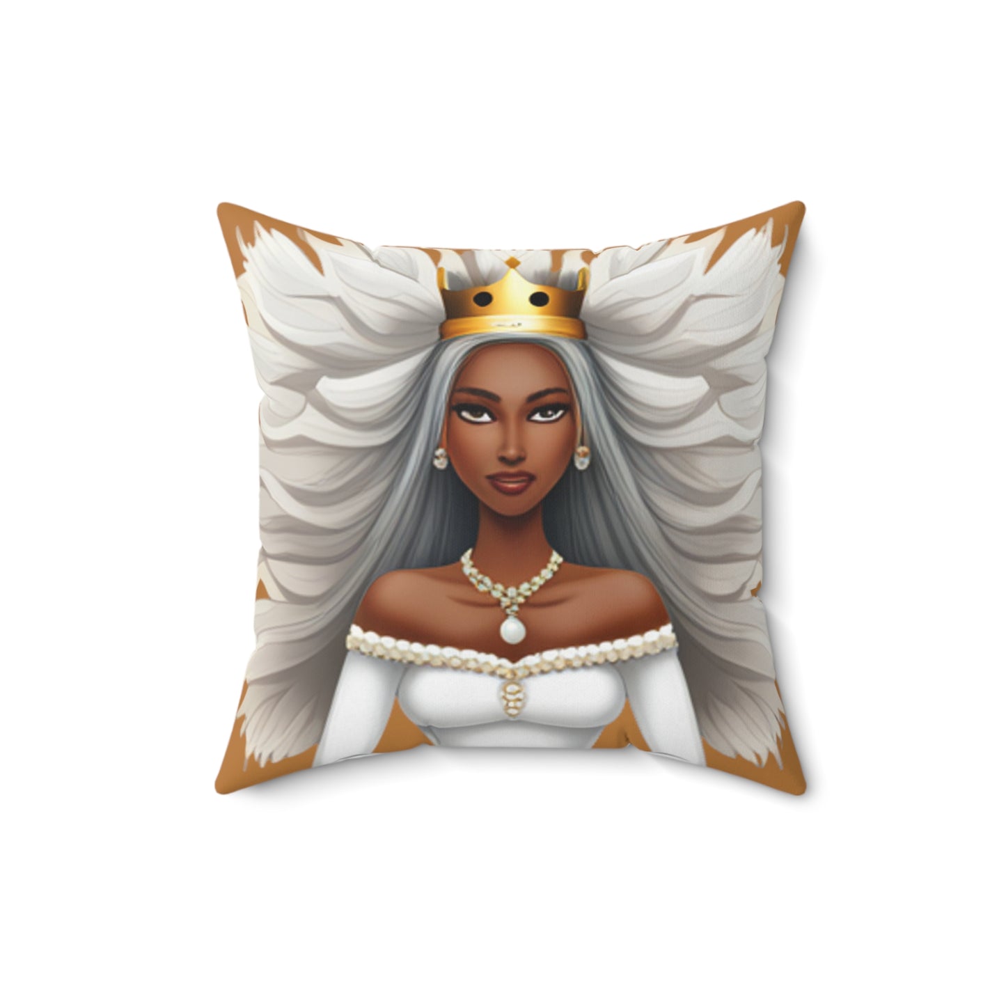 Gurly Princess Virannda-Faux Suede Square Pillow