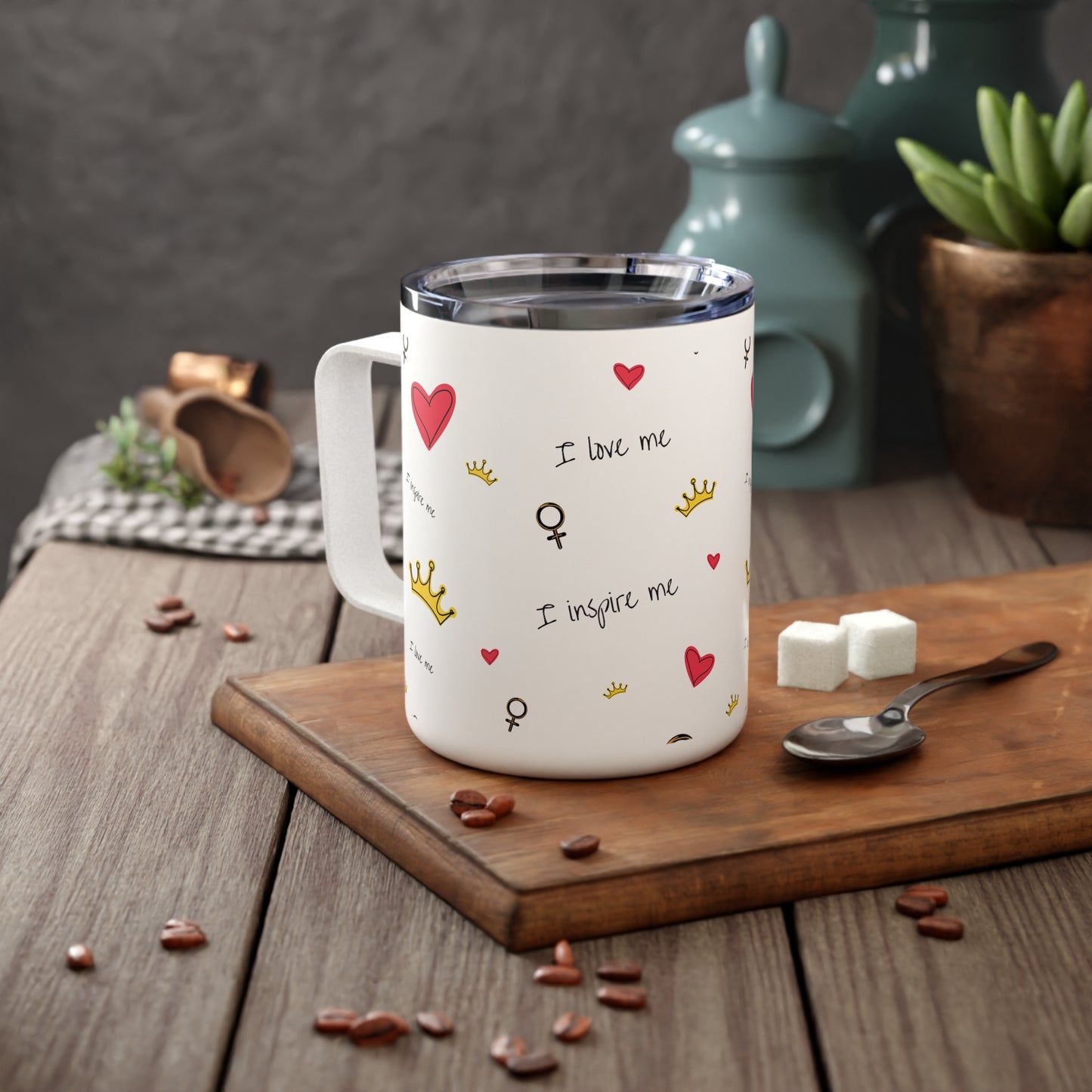 Gurly-Insulated Coffee Mug, 10oz