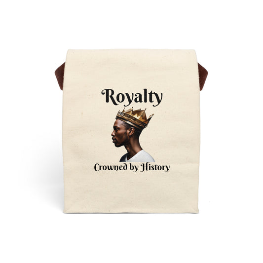 His Royalty-Canvas Lunch Bag With Strap