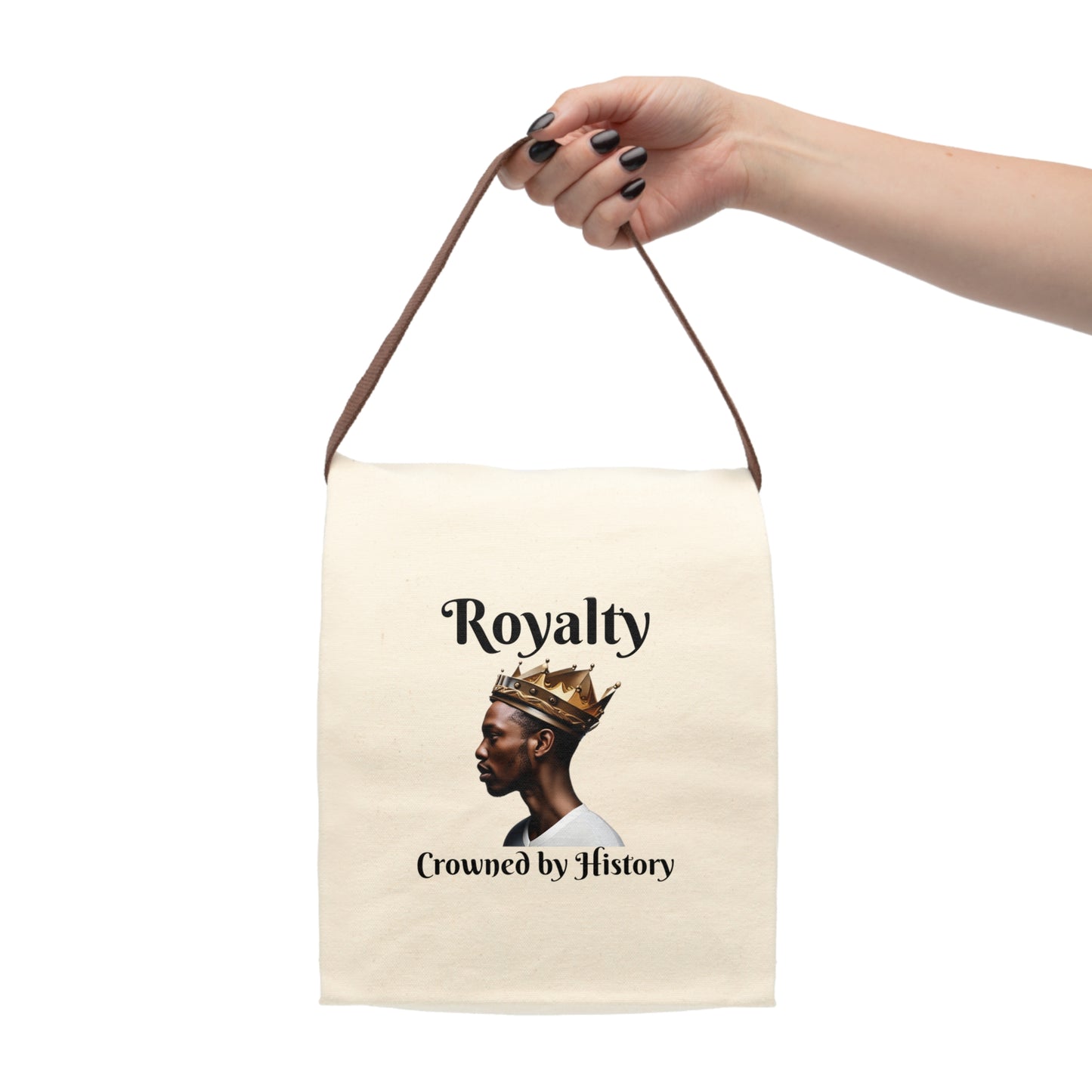 His Royalty-Canvas Lunch Bag With Strap