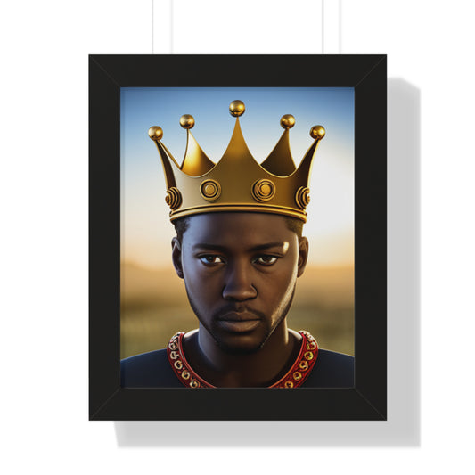 Royalty-African King Framed Vertical Poster