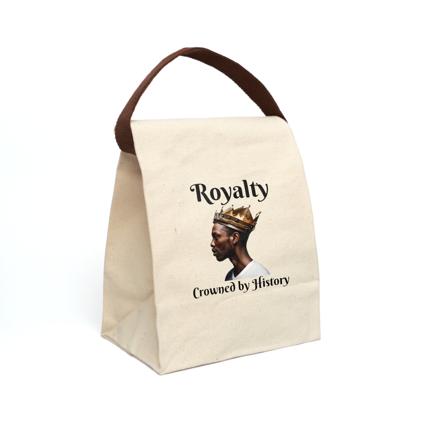 His Royalty-Canvas Lunch Bag With Strap